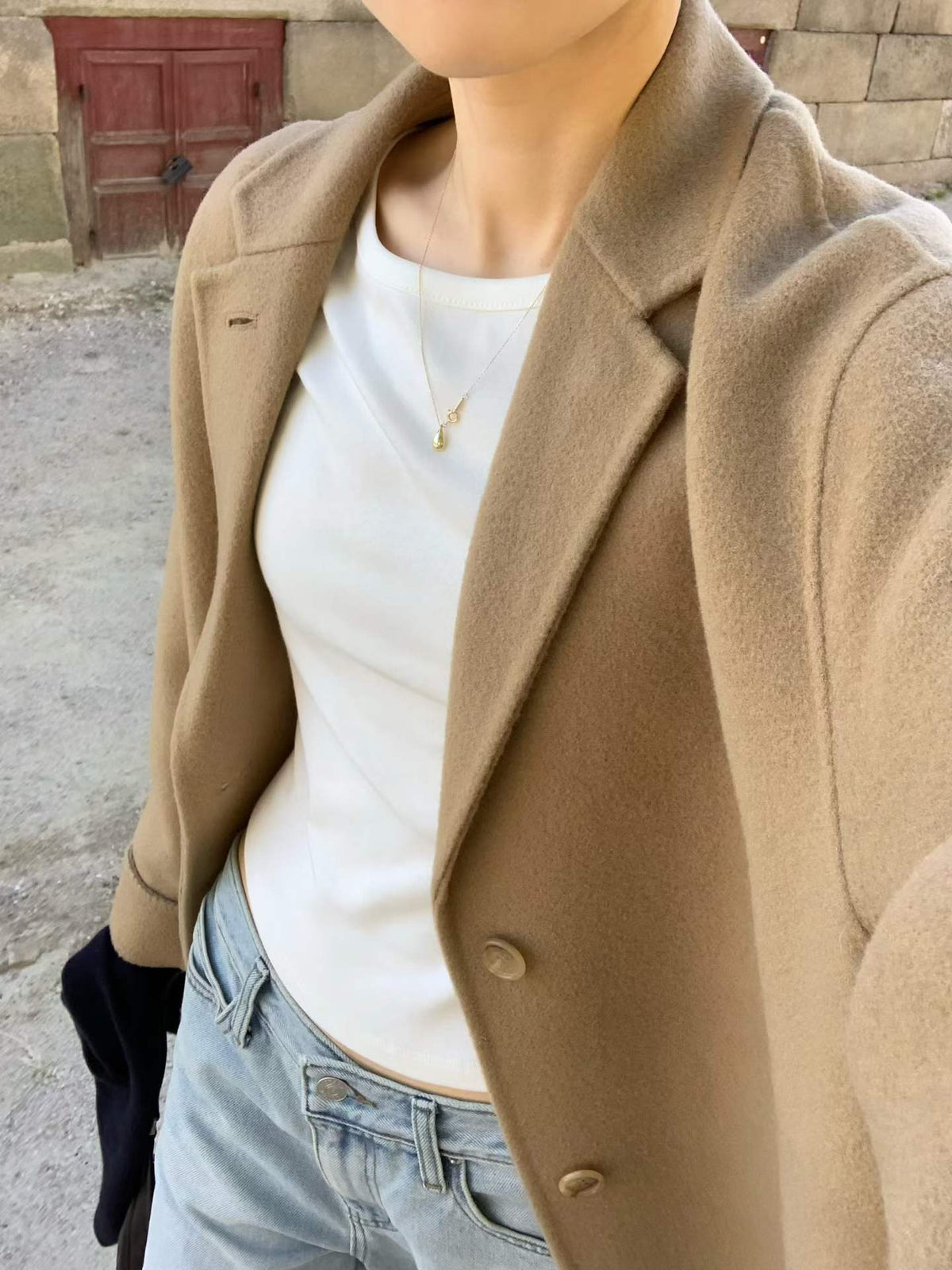 Ounce hd rené wool long coat-3col