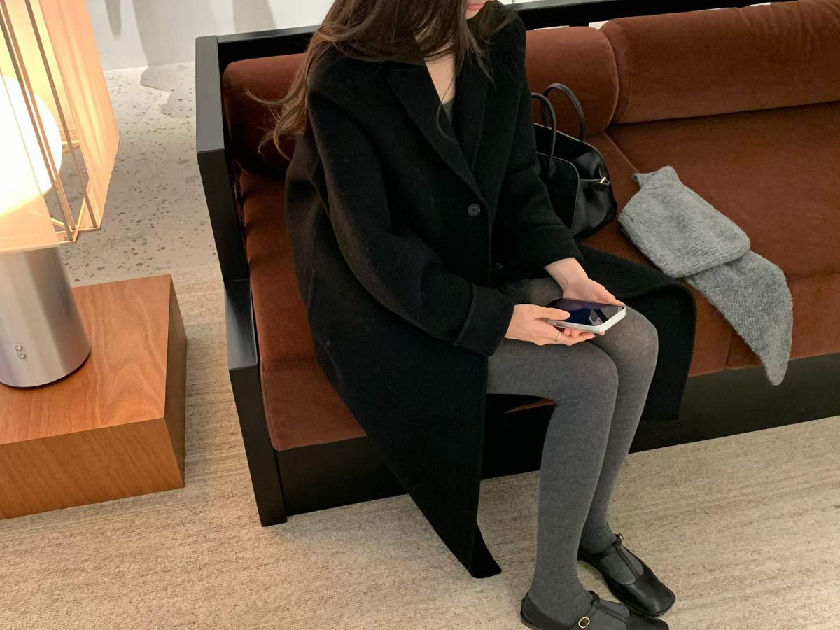 Ounce hd rené wool long coat-3col