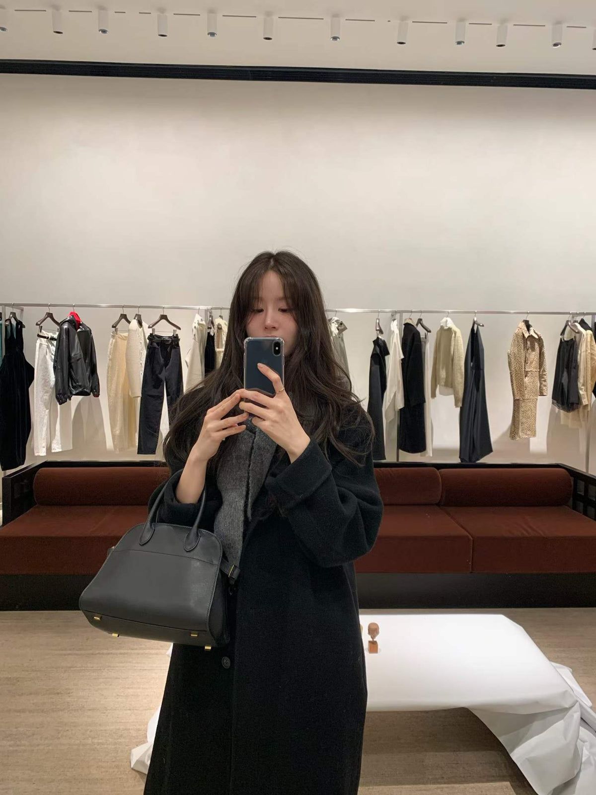 Ounce hd rené wool long coat-3col