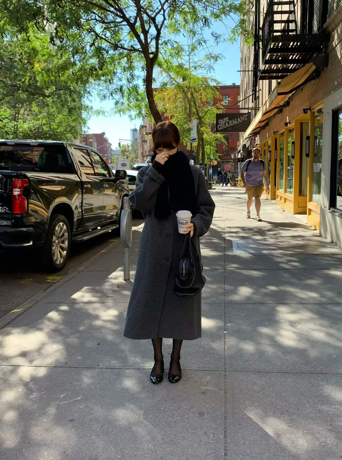 Ounce hd rené wool long coat-3col