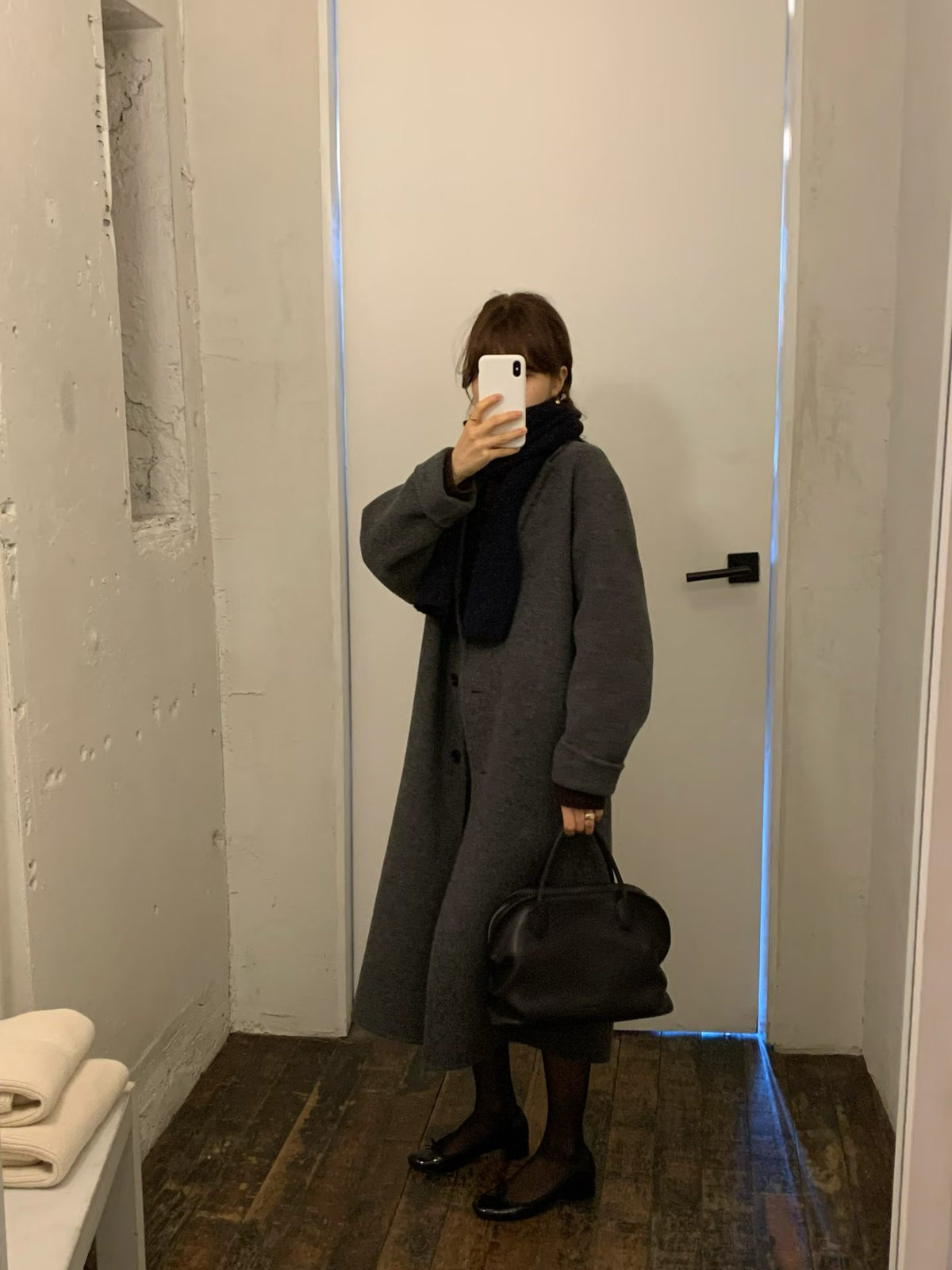 Ounce hd rené wool long coat-3col