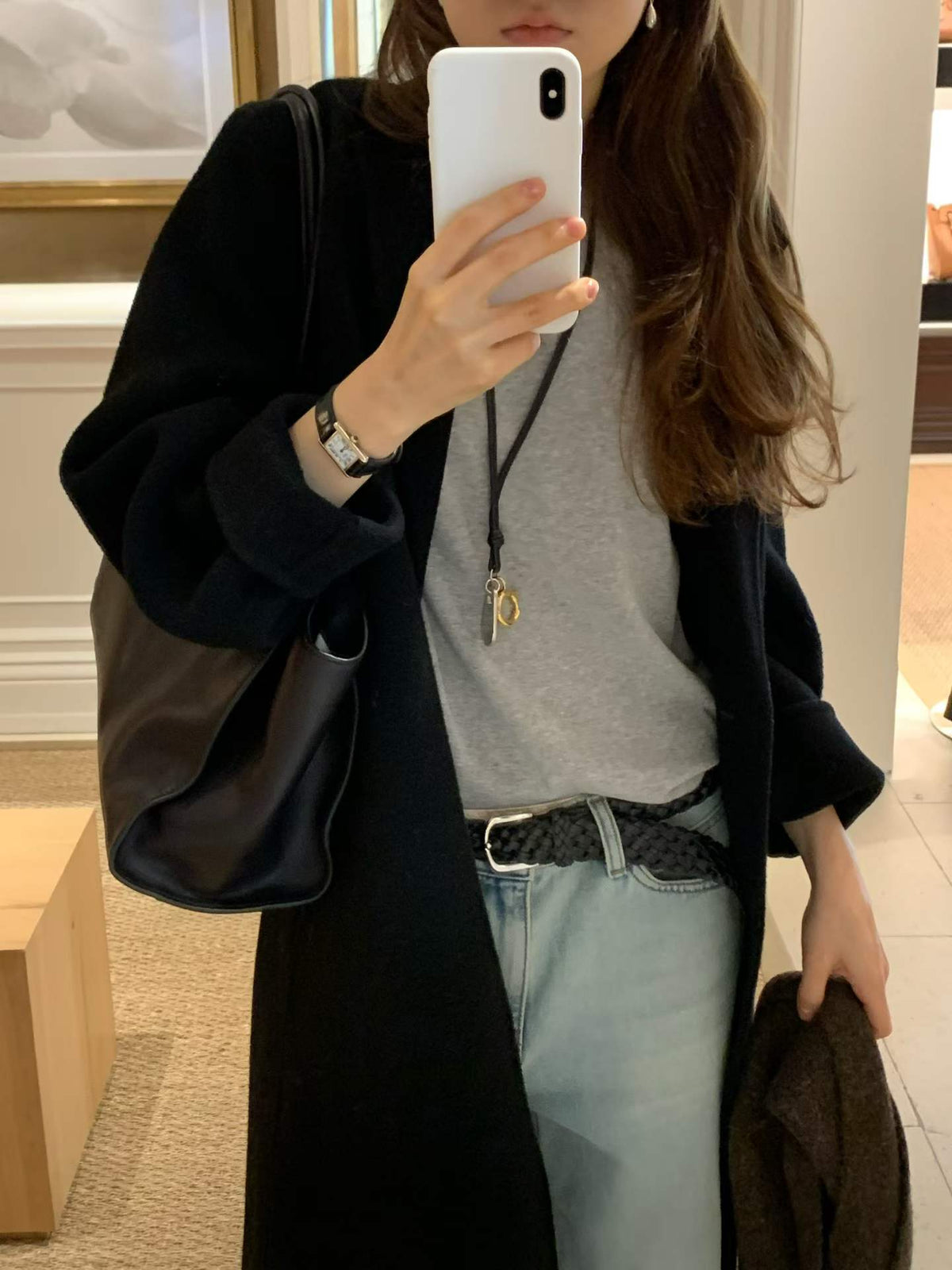 Ounce hd rené wool long coat-3col
