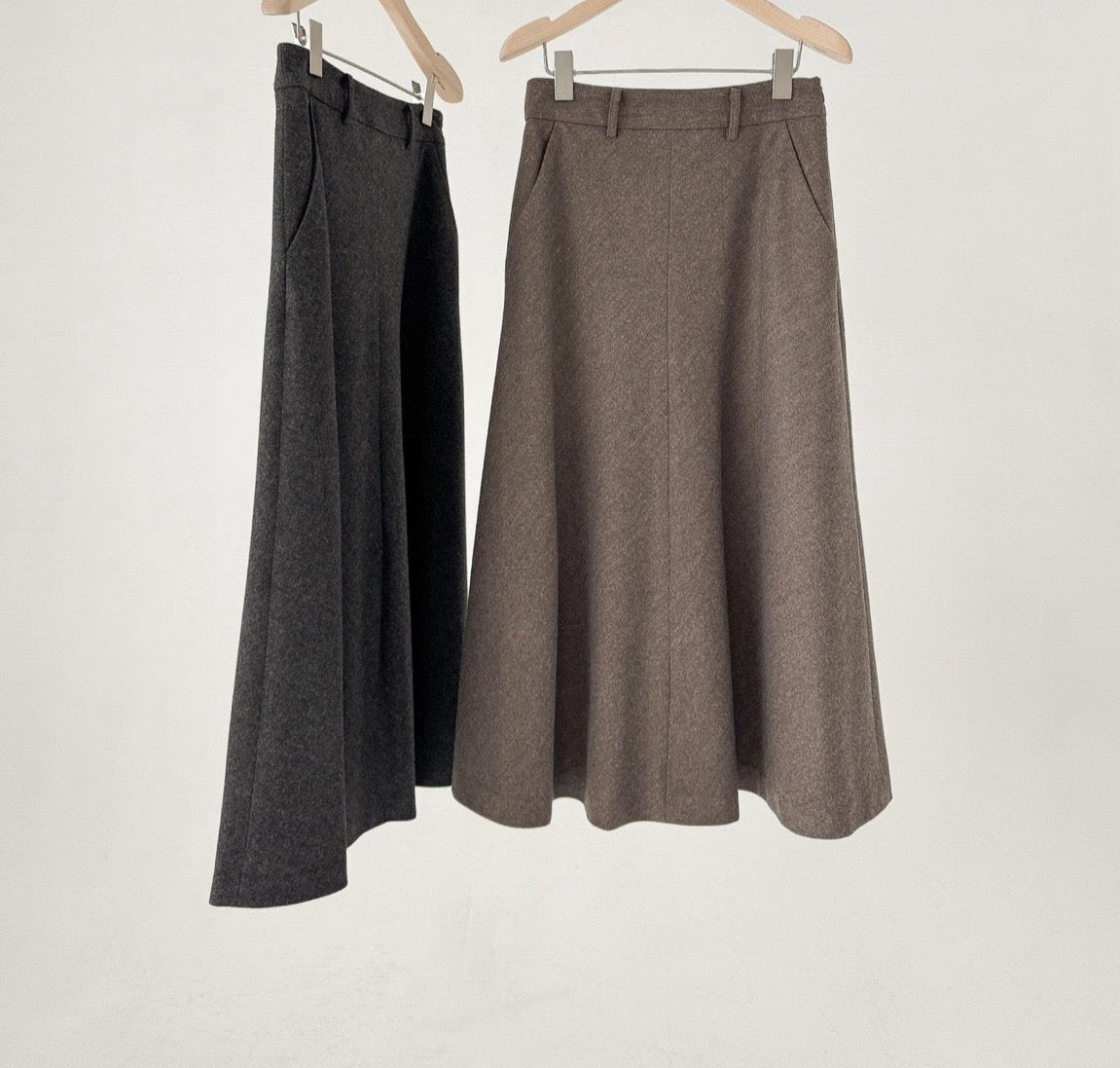 Ounce belt flare skirt-2col