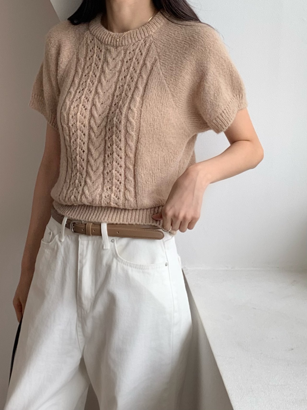 alpaca cable knit-3col