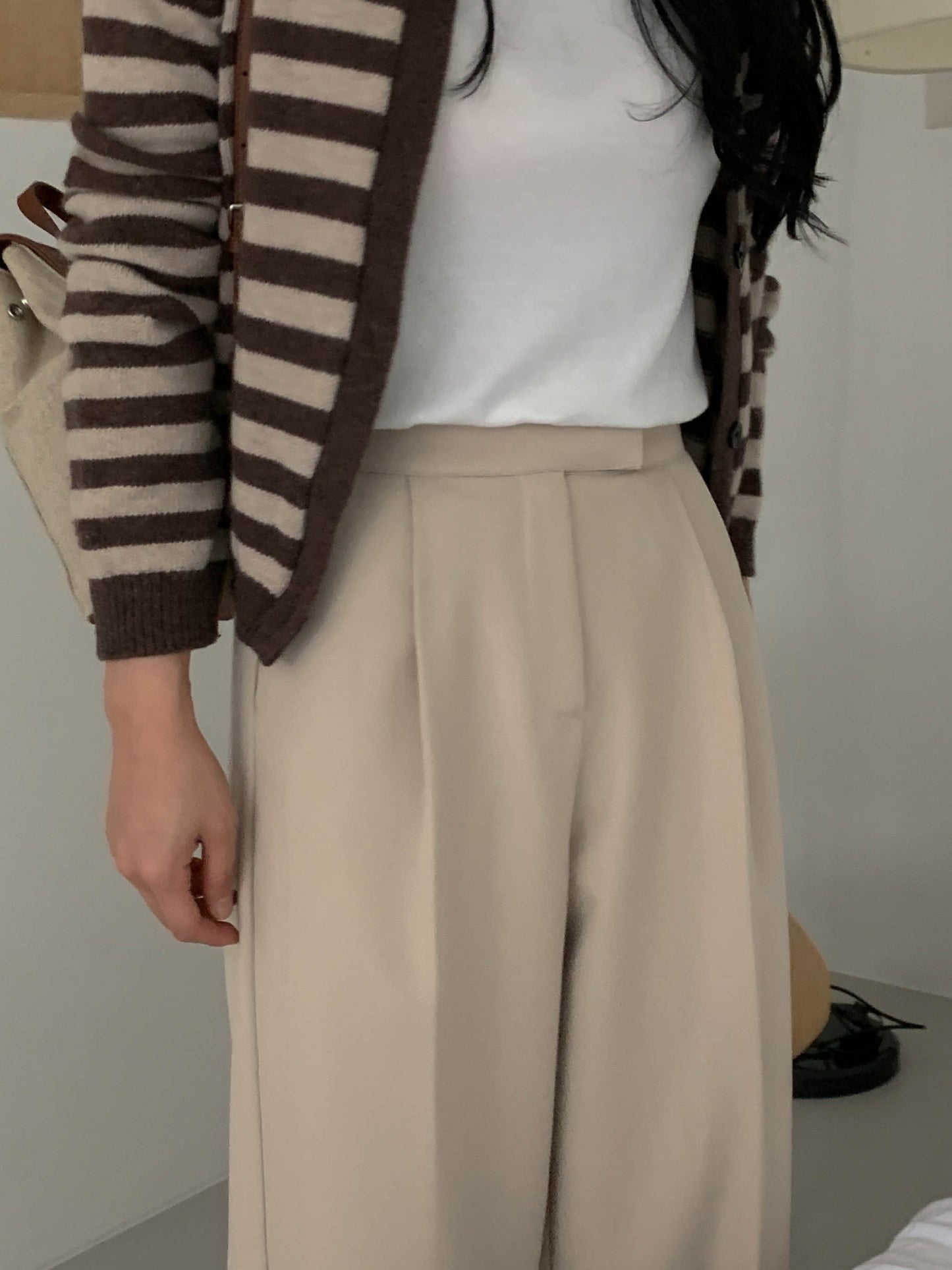 semi-wide gimo slacks-4col/ショート丈あり