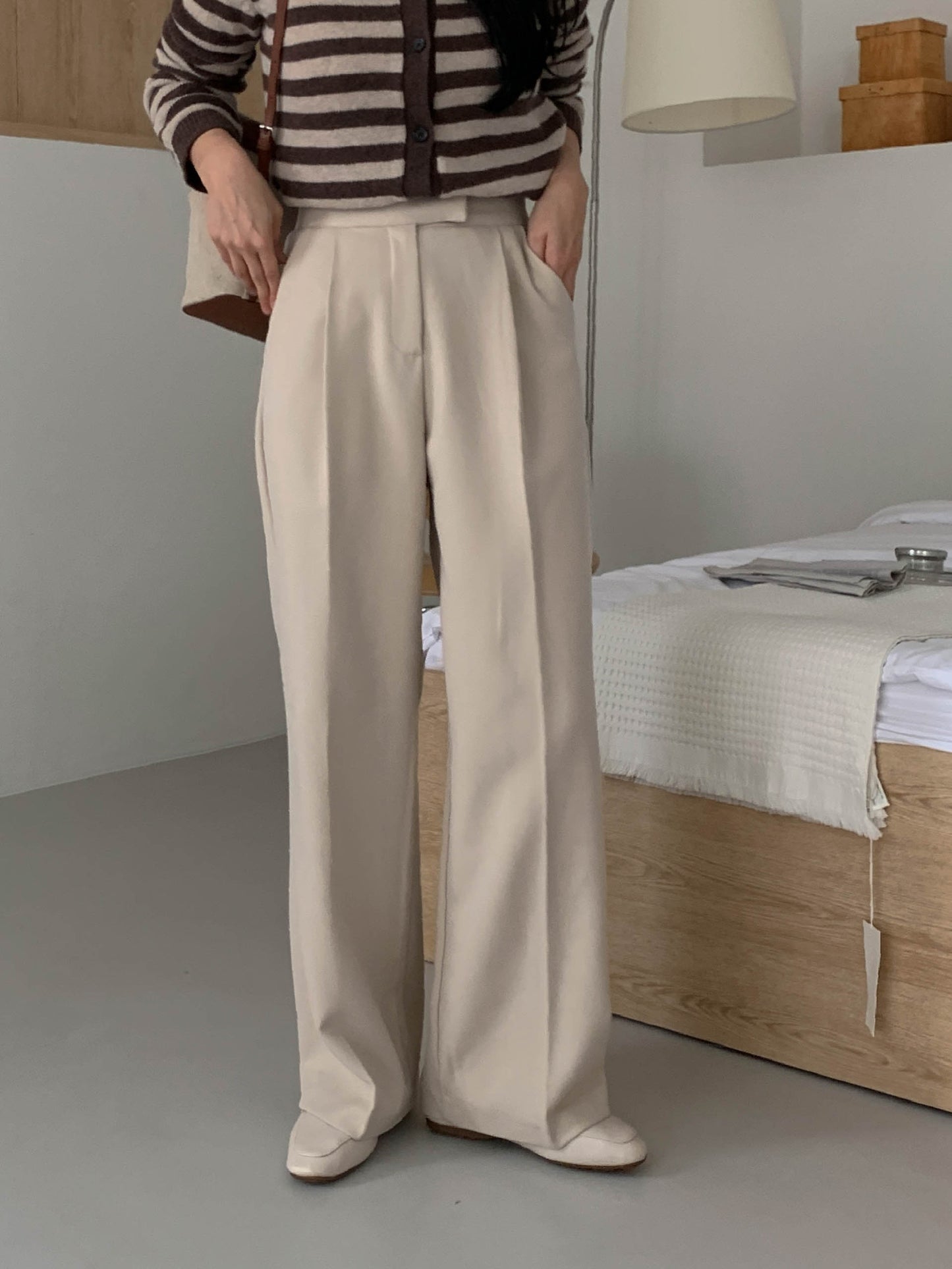 semi-wide gimo slacks-4col/ショート丈あり