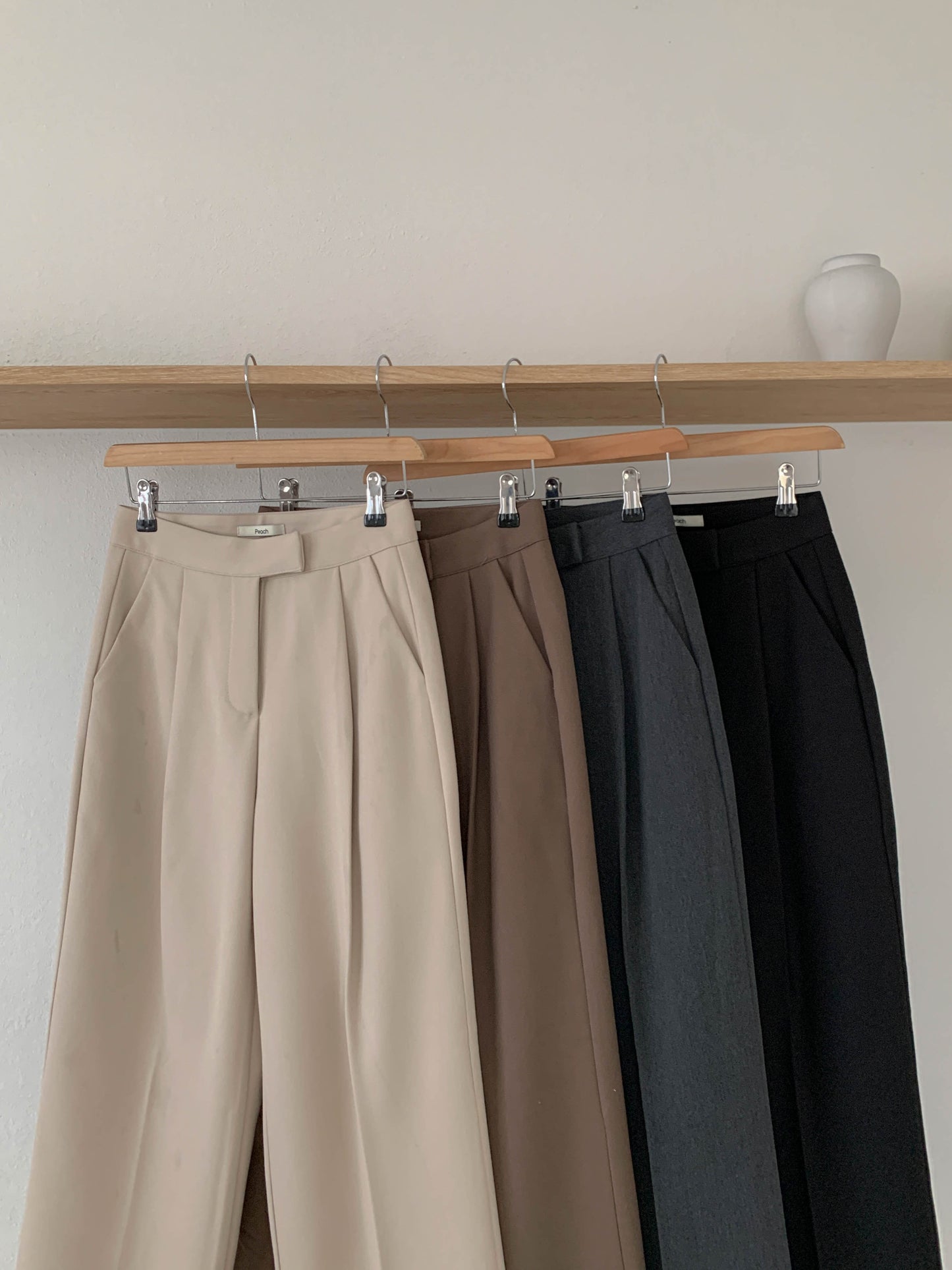 semi-wide gimo slacks-4col/ショート丈あり