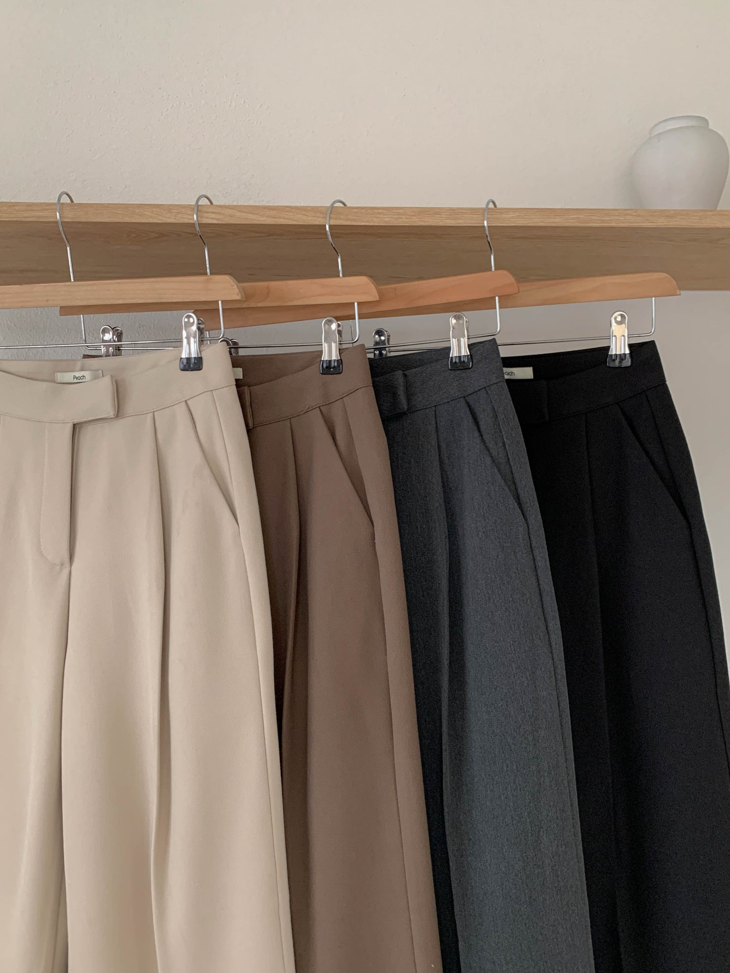 semi-wide gimo slacks-4col/ショート丈あり