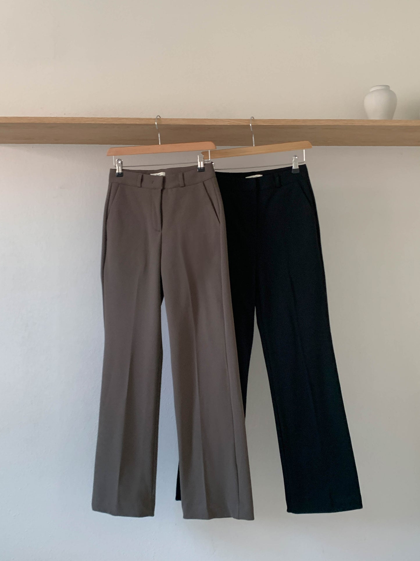 Bootcut gimo slacks-2col/ショート丈あり