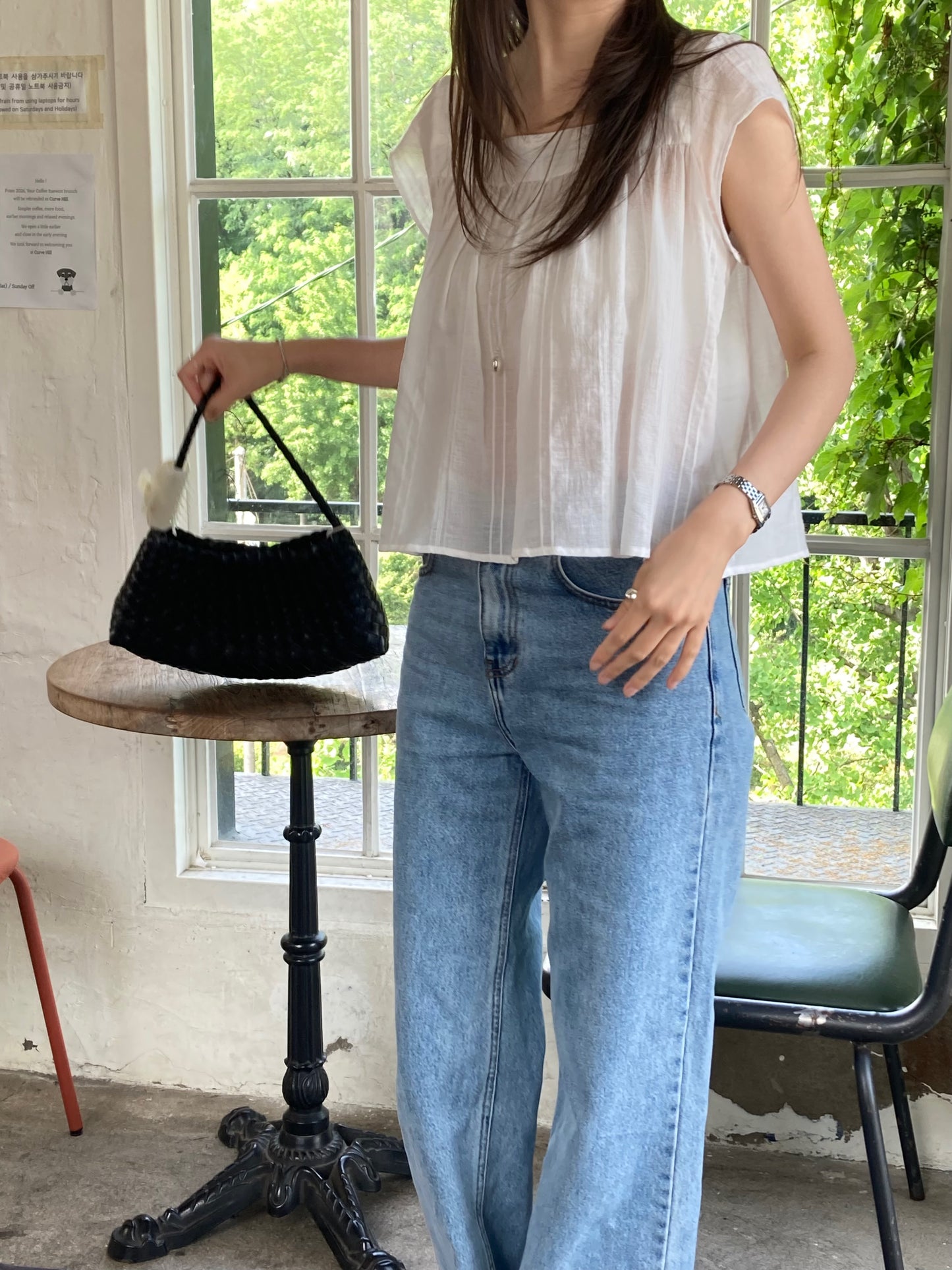 Foret half blouse-2col