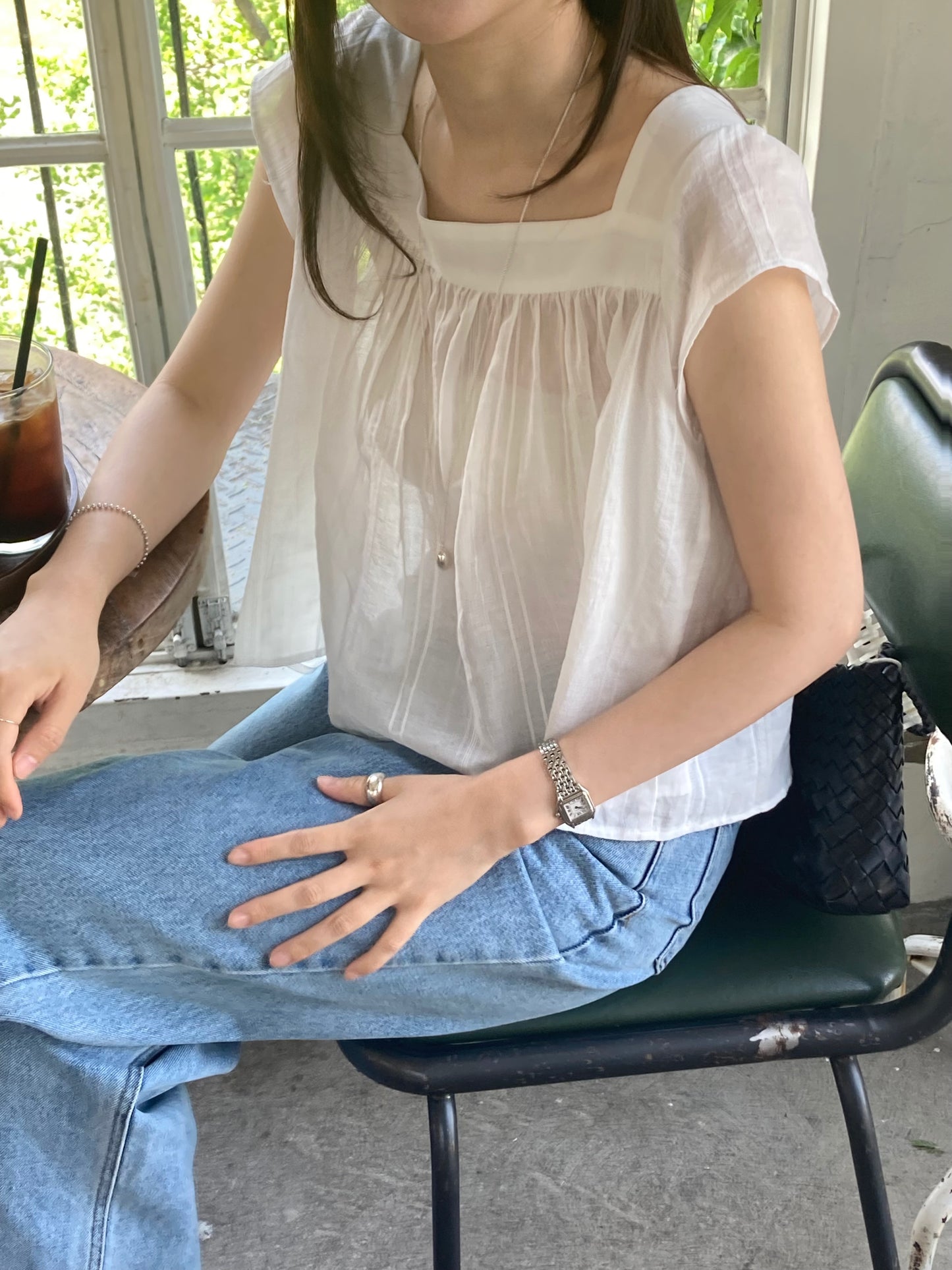 Foret half blouse-2col