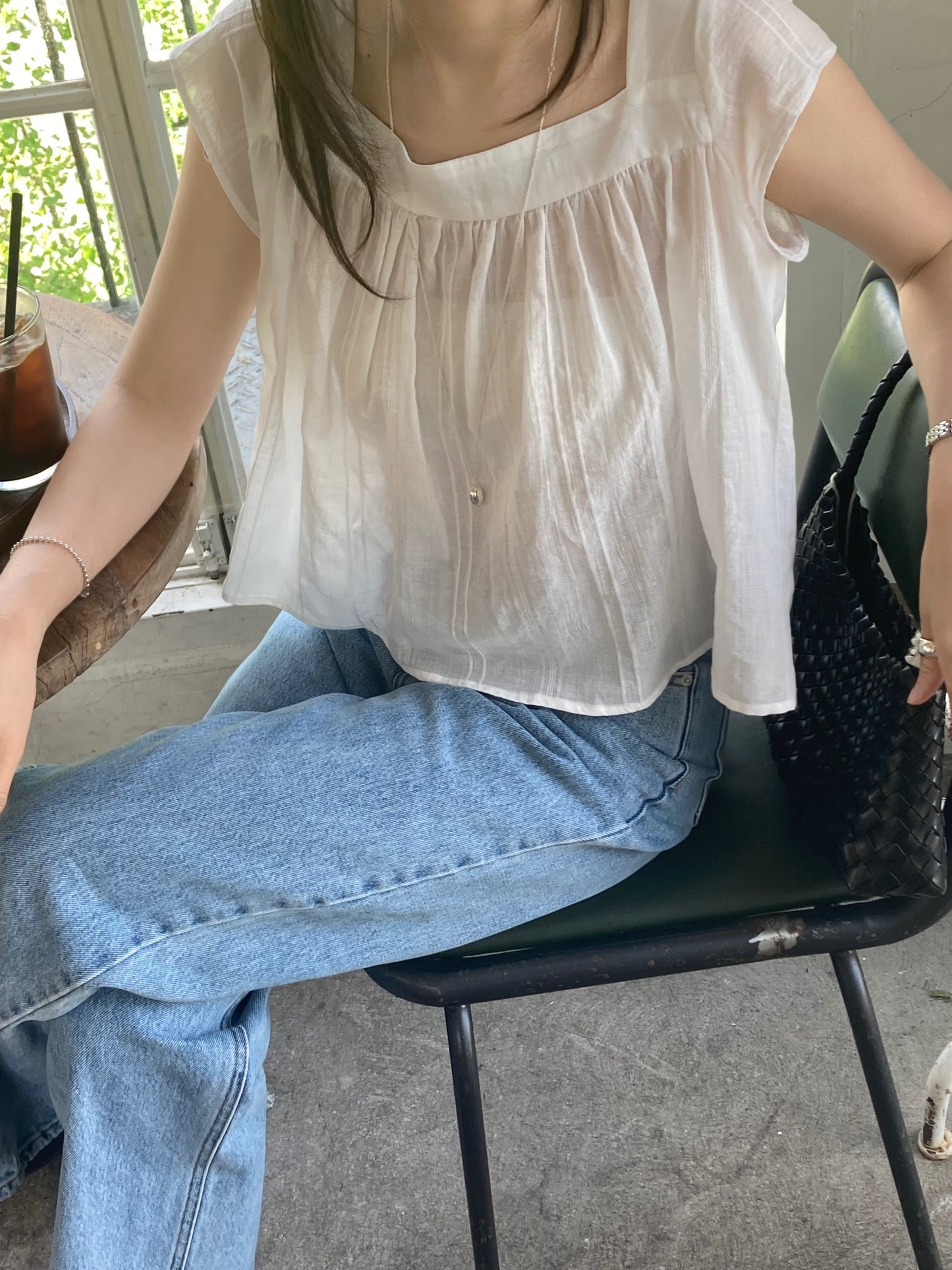 Foret half blouse-2col