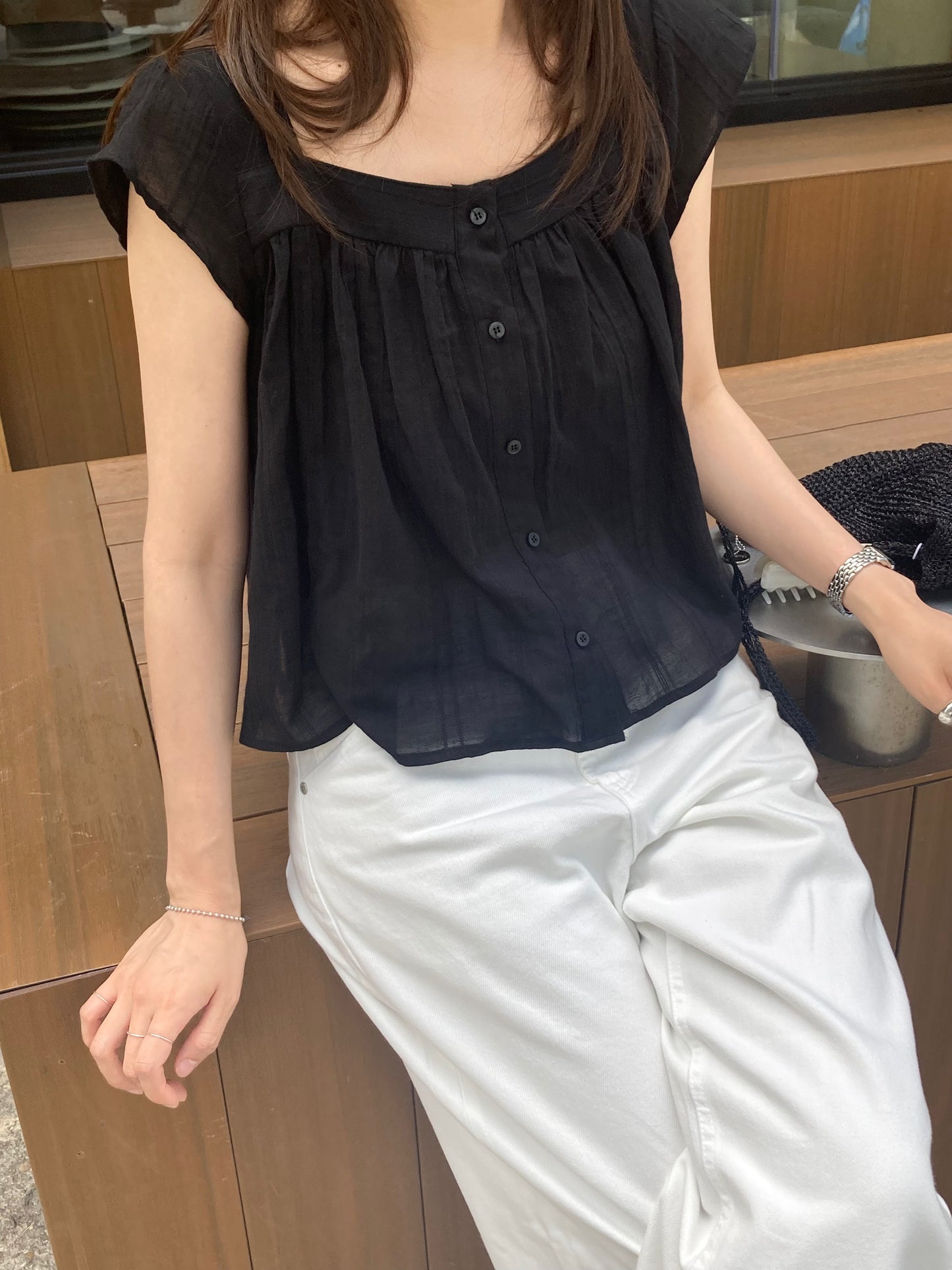 Foret half blouse-2col