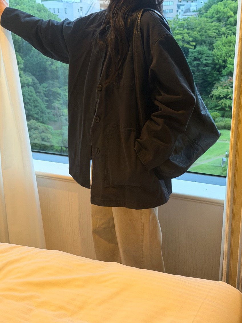 re-work cotton jacket-2col