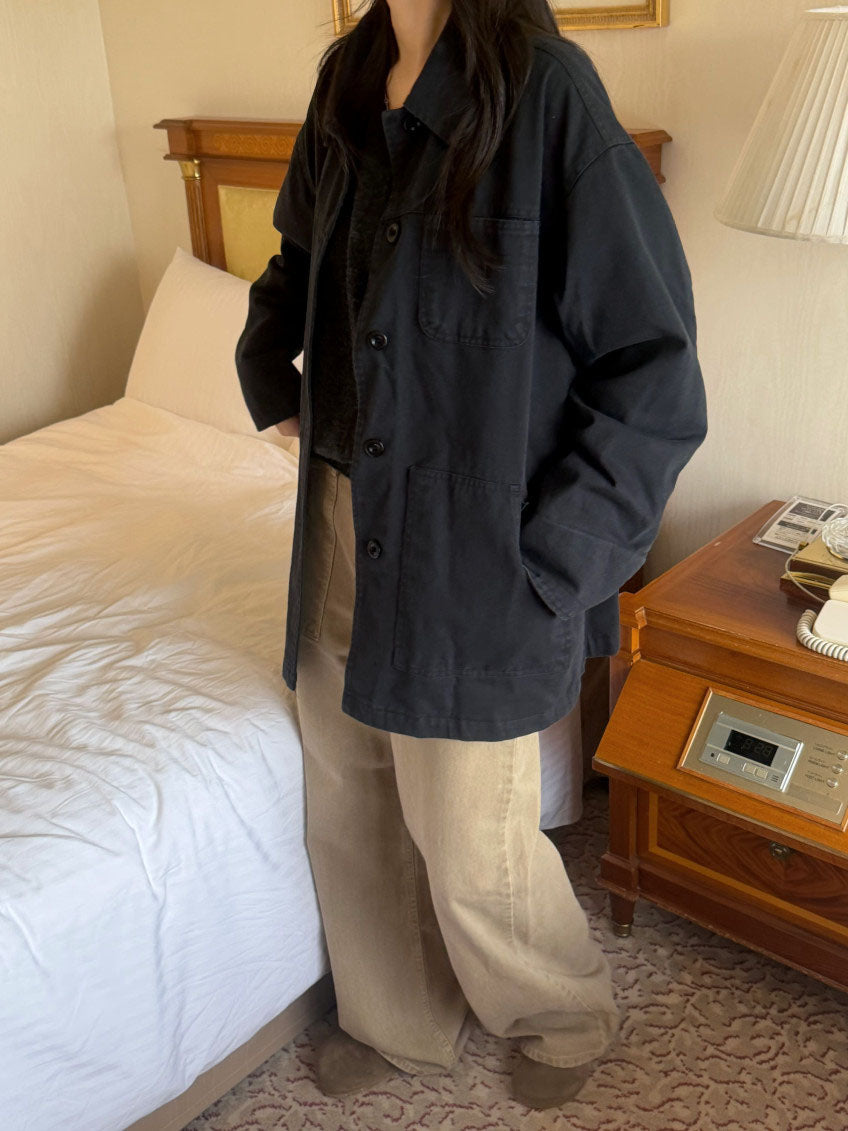 re-work cotton jacket-2col