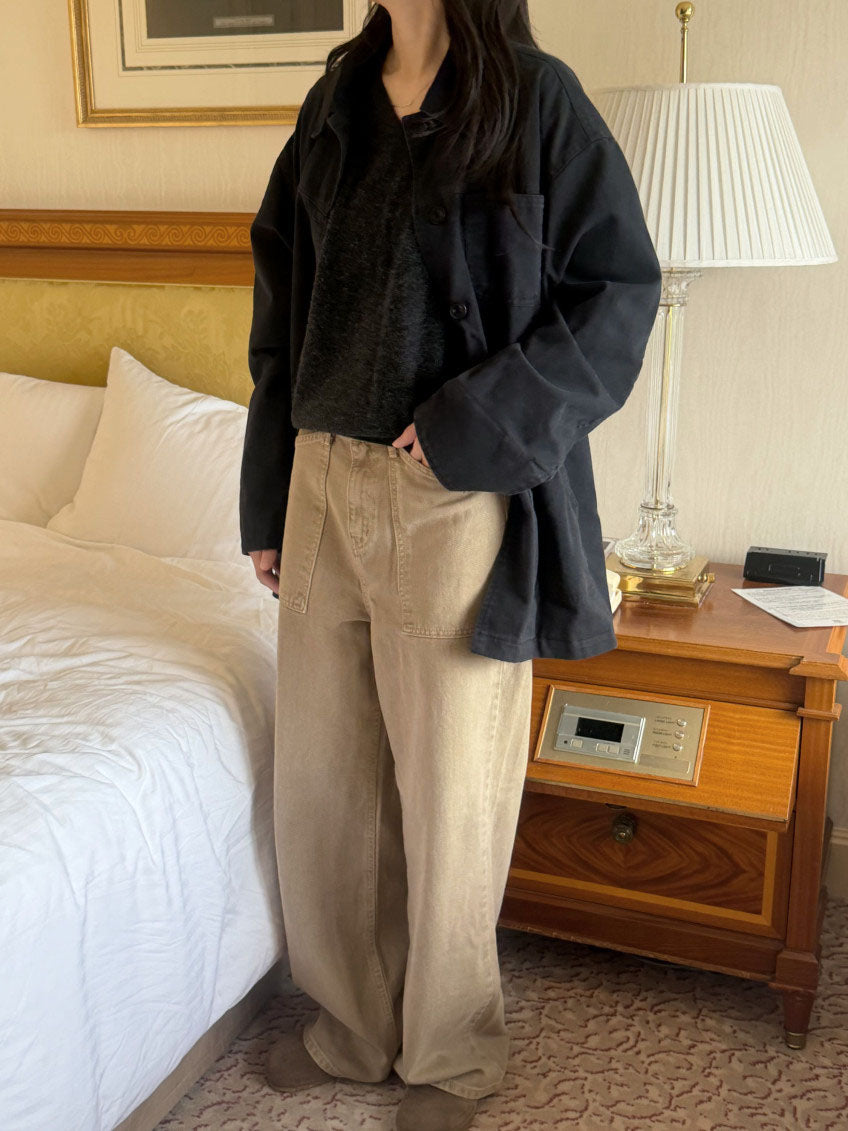 re-work cotton jacket-2col