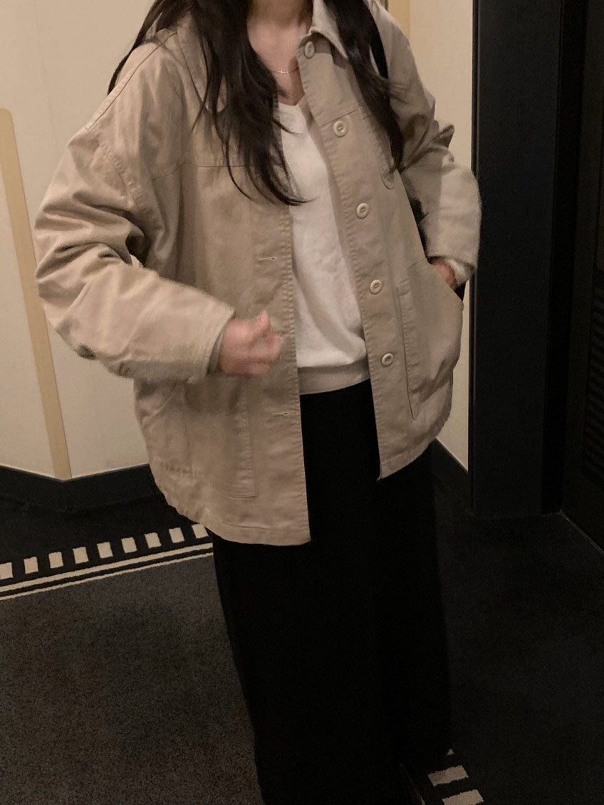 re-work cotton jacket-2col