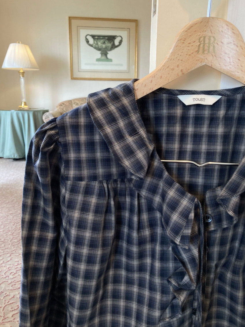 ruffle blouse-2col
