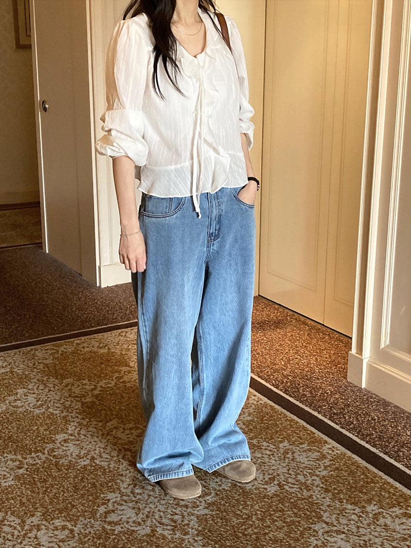 ruffle blouse-2col