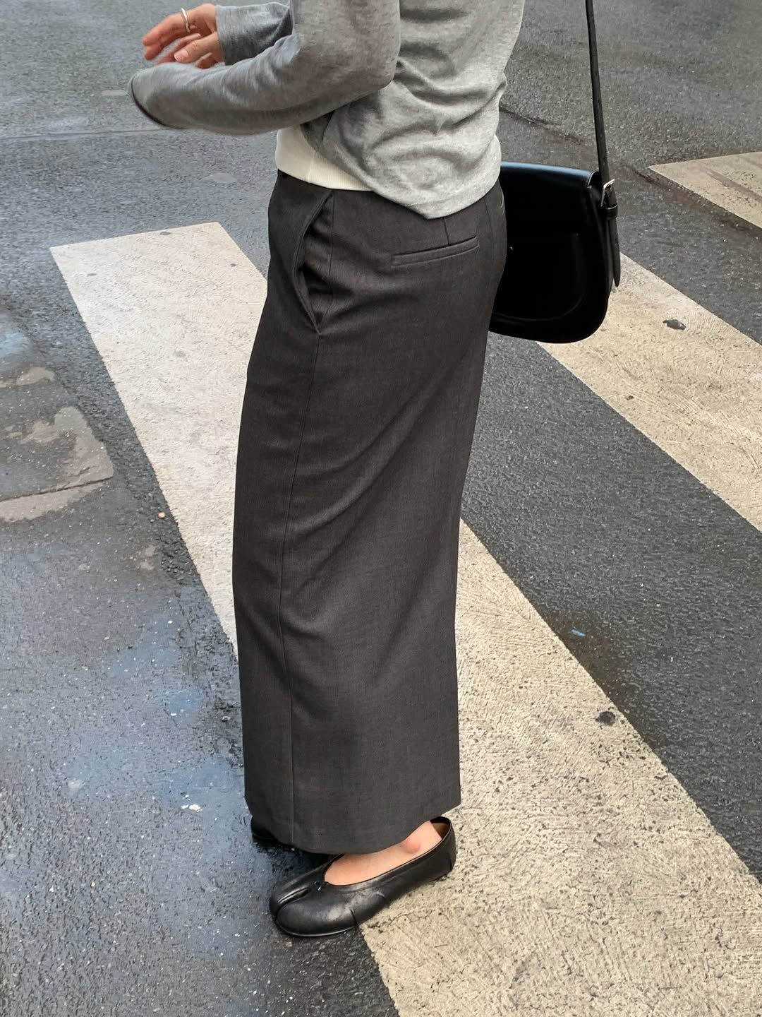 Viola H-line long skirt-2col