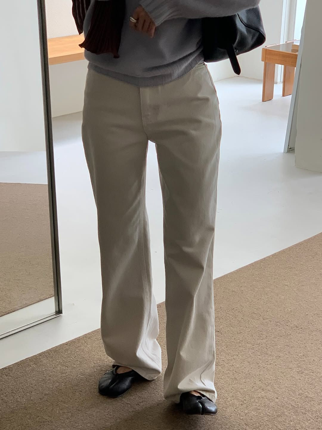 Marais vintage washing cotton pants-3col