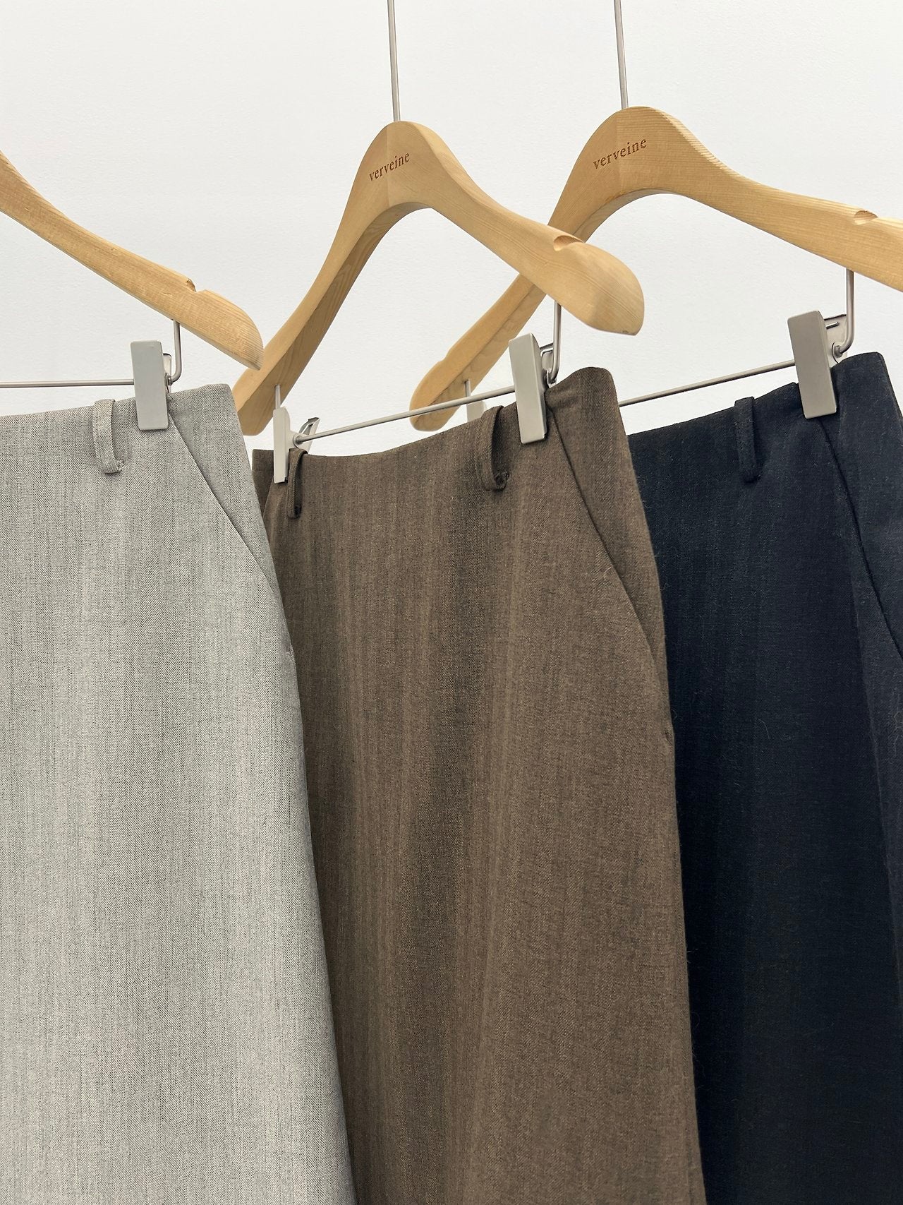 Noel A-line midi skirt-3col