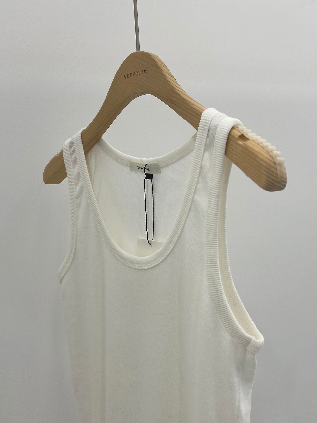 Line U-neck panel sleeveless-5col