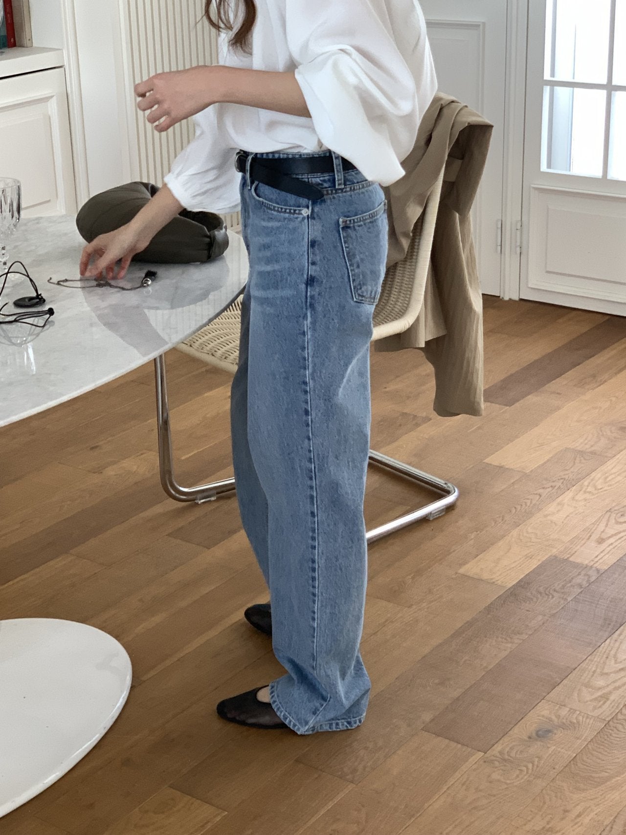 Laura straight fit denim pants