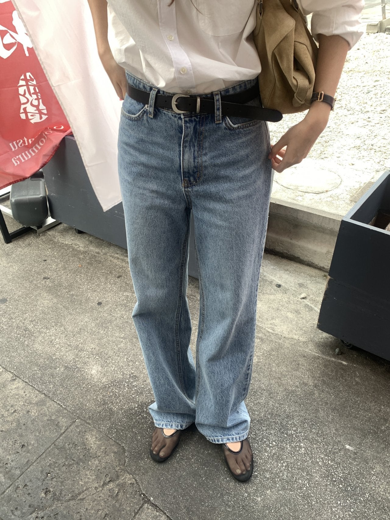 Laura straight fit denim pants