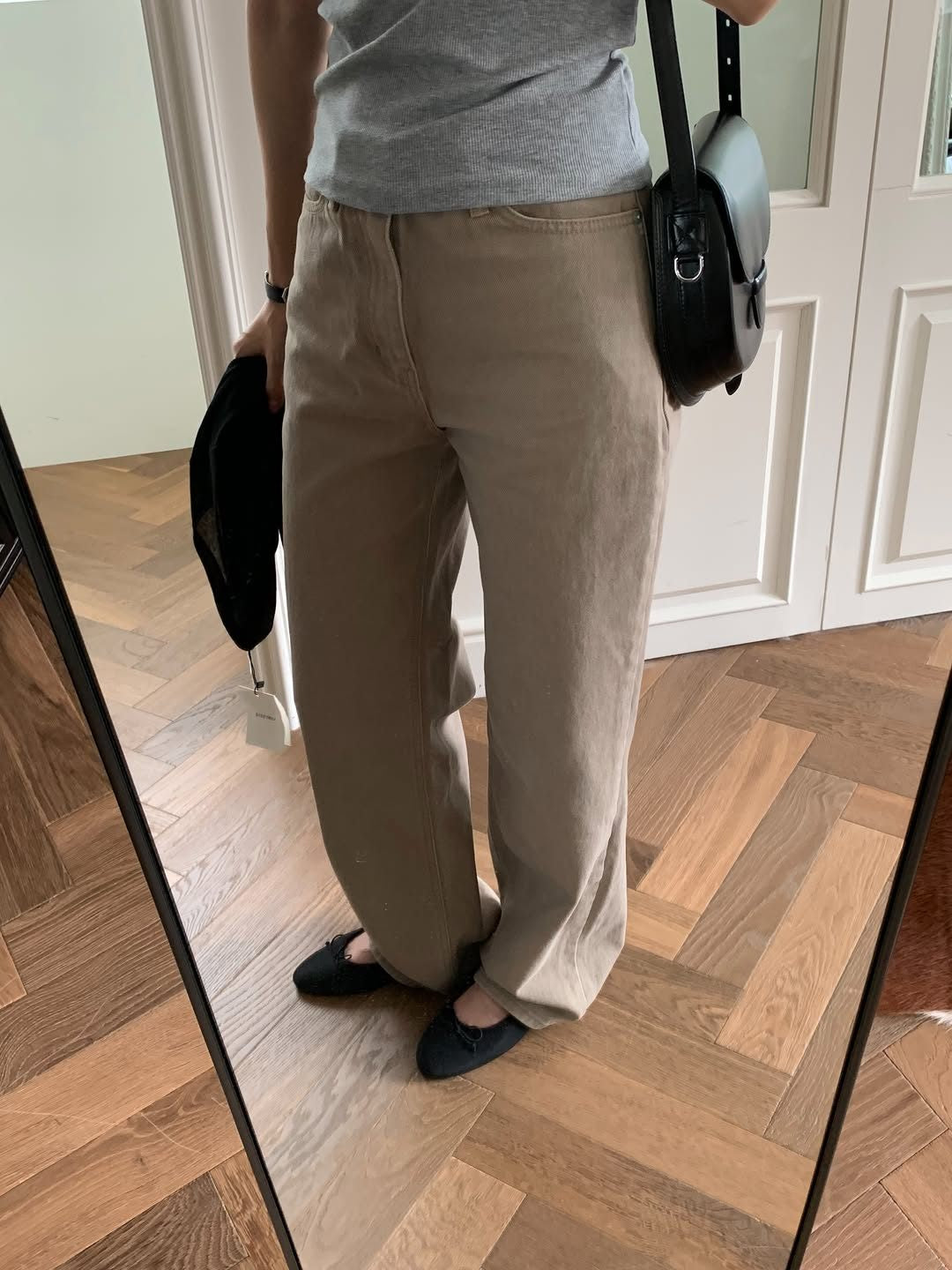 Marais vintage washing cotton pants-3col