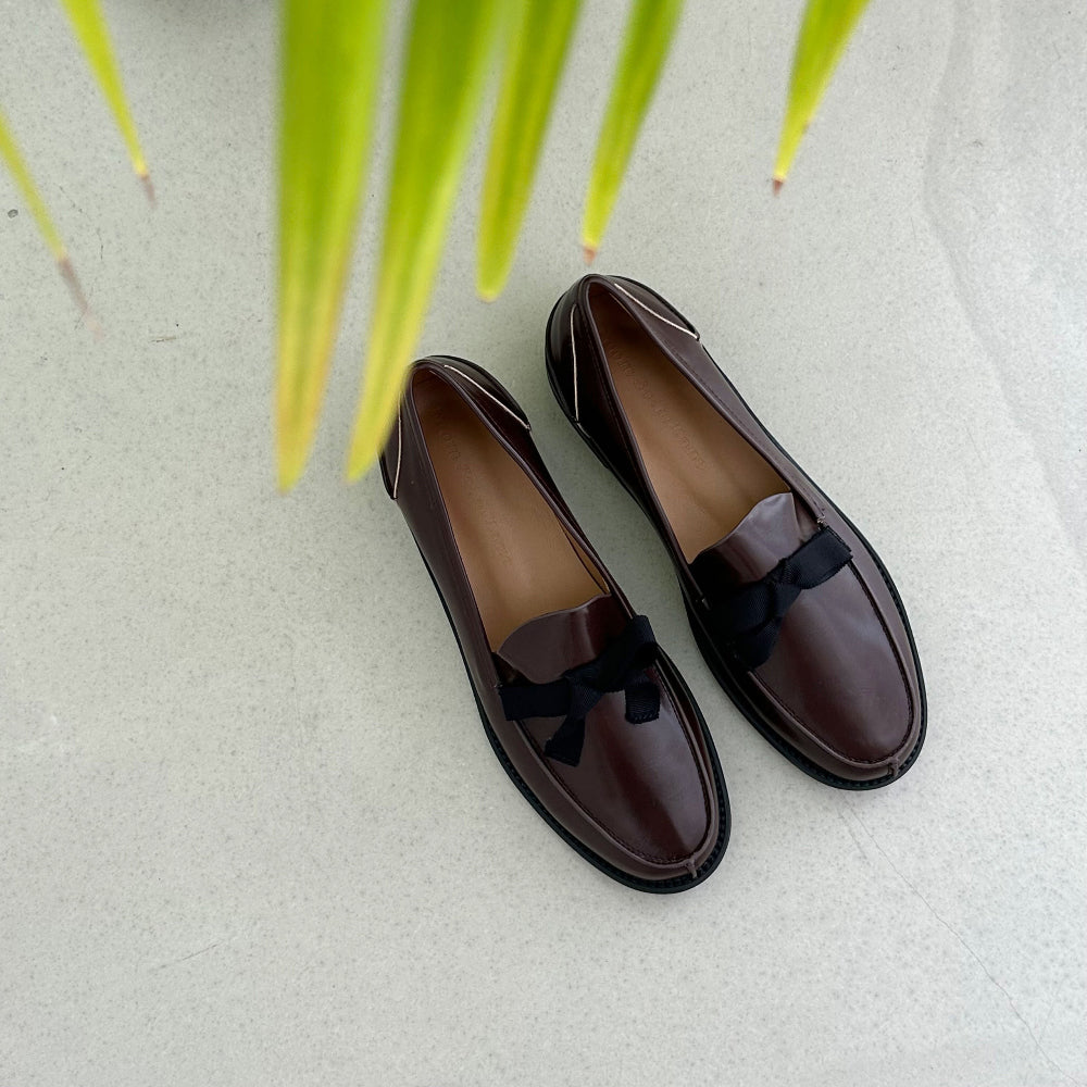 sol ribbon loafers-2col