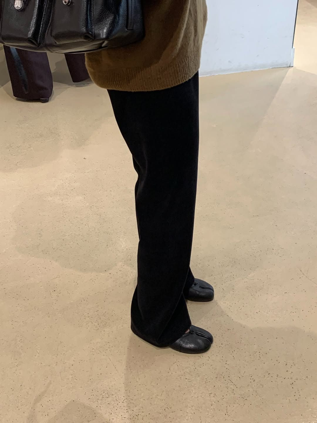 Velour corduroy banding pants-4col
