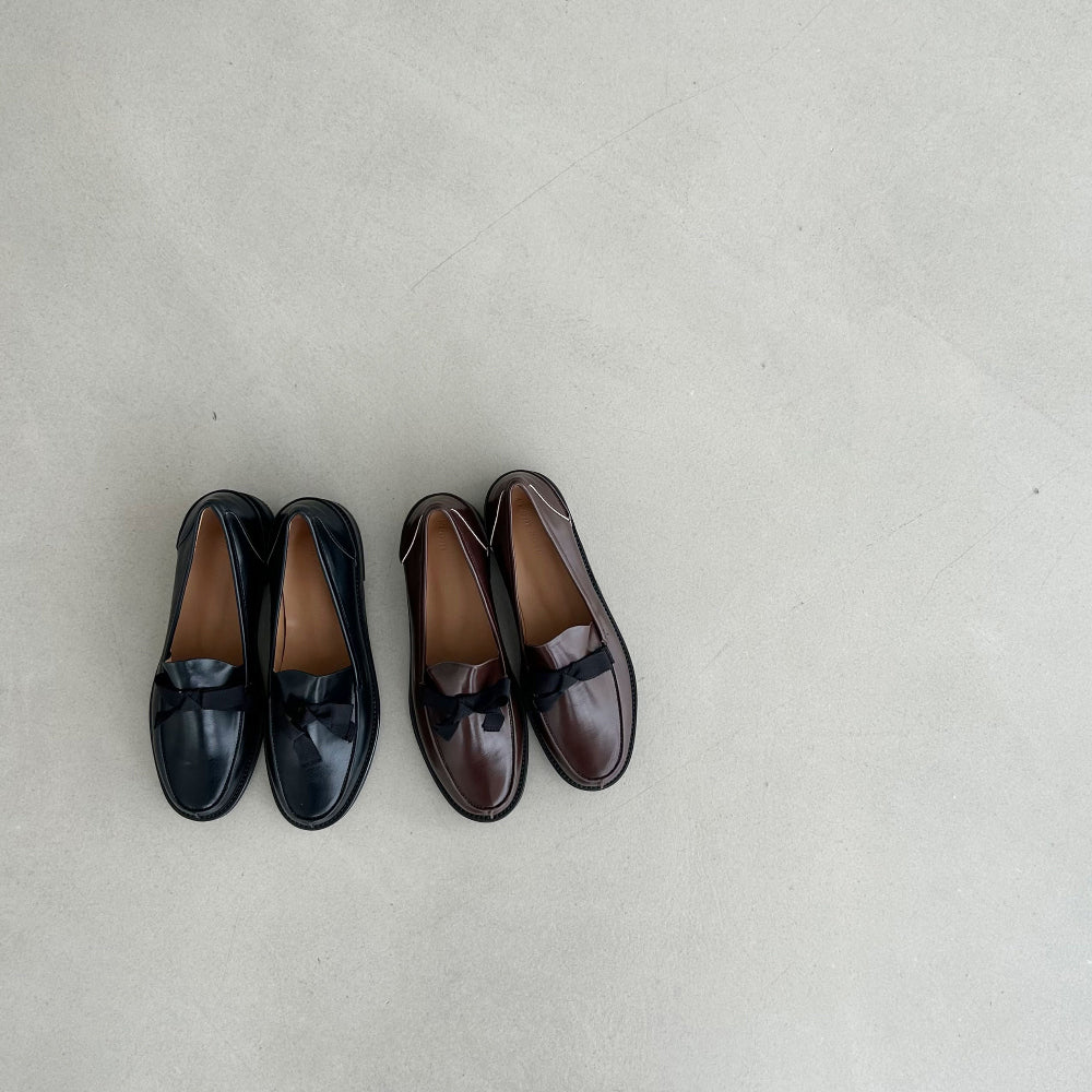 sol ribbon loafers-2col