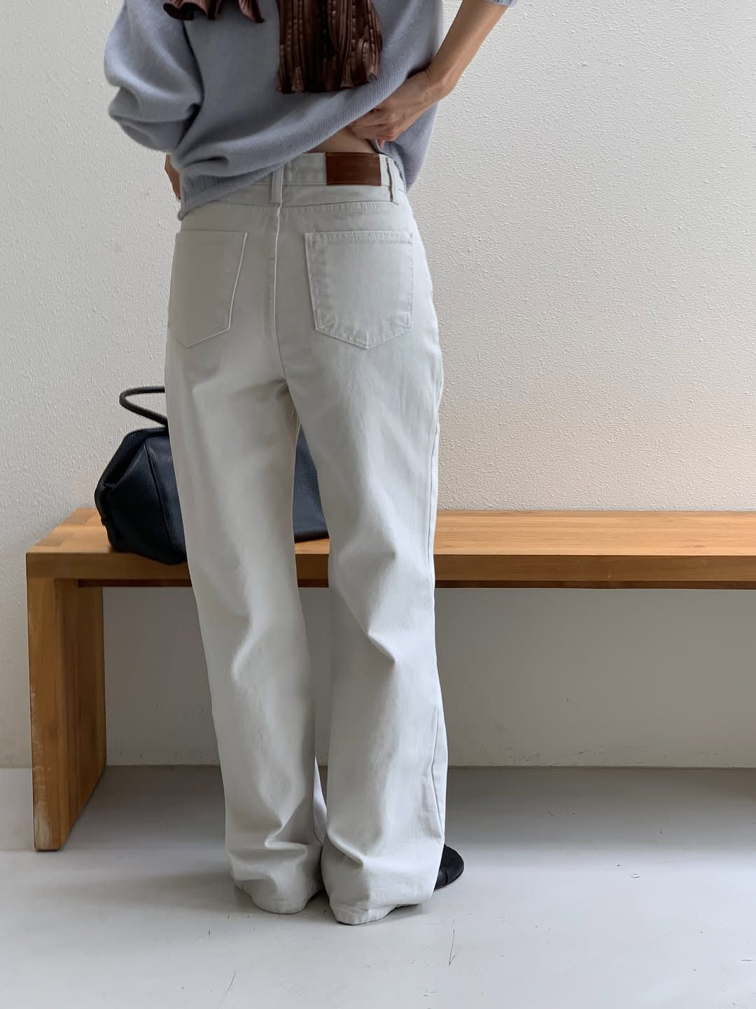 Marais vintage washing cotton pants-3col