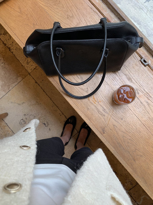 Mellow cow leather bowling bag