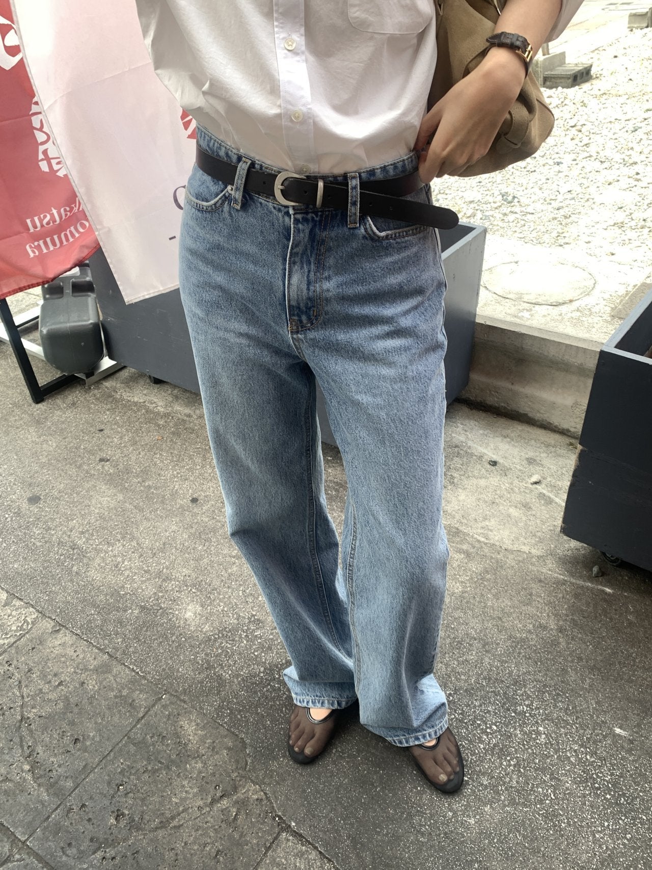 Laura straight fit denim pants