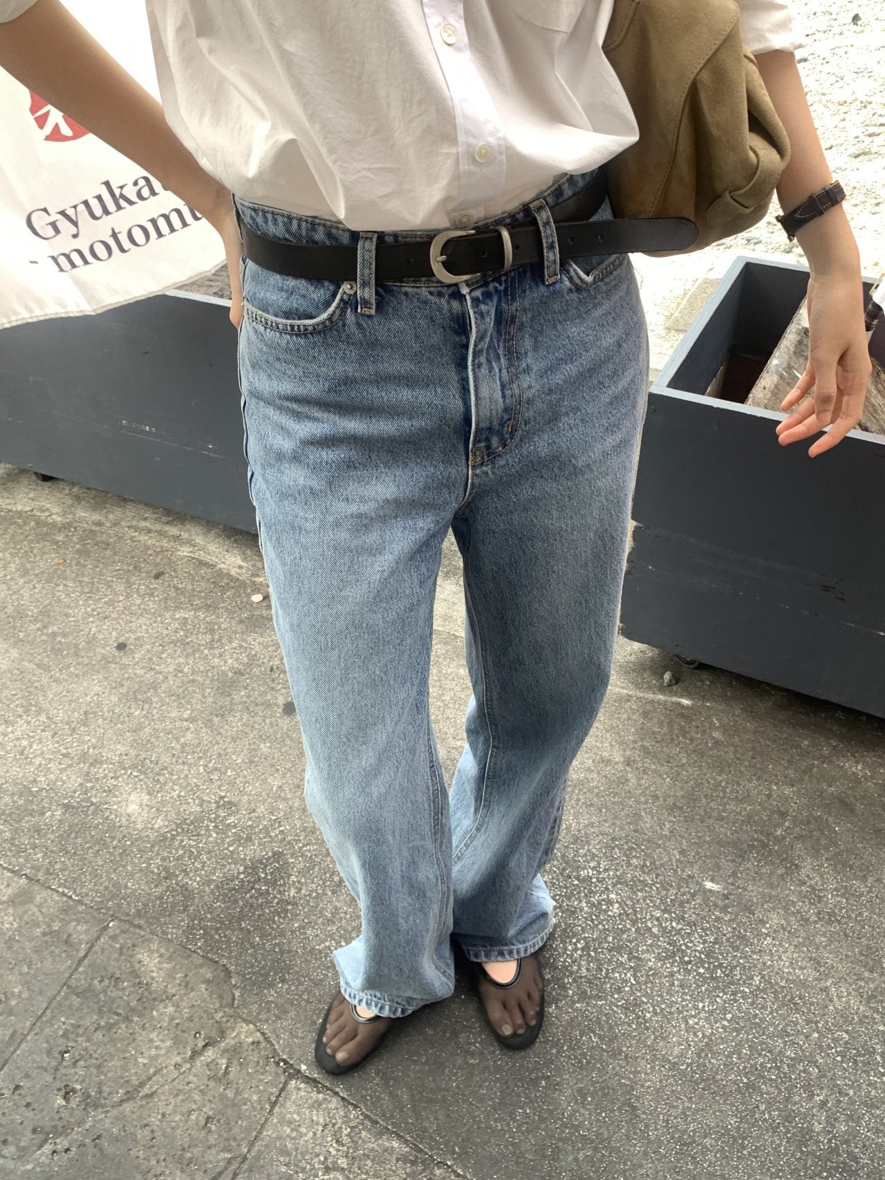 Laura straight fit denim pants
