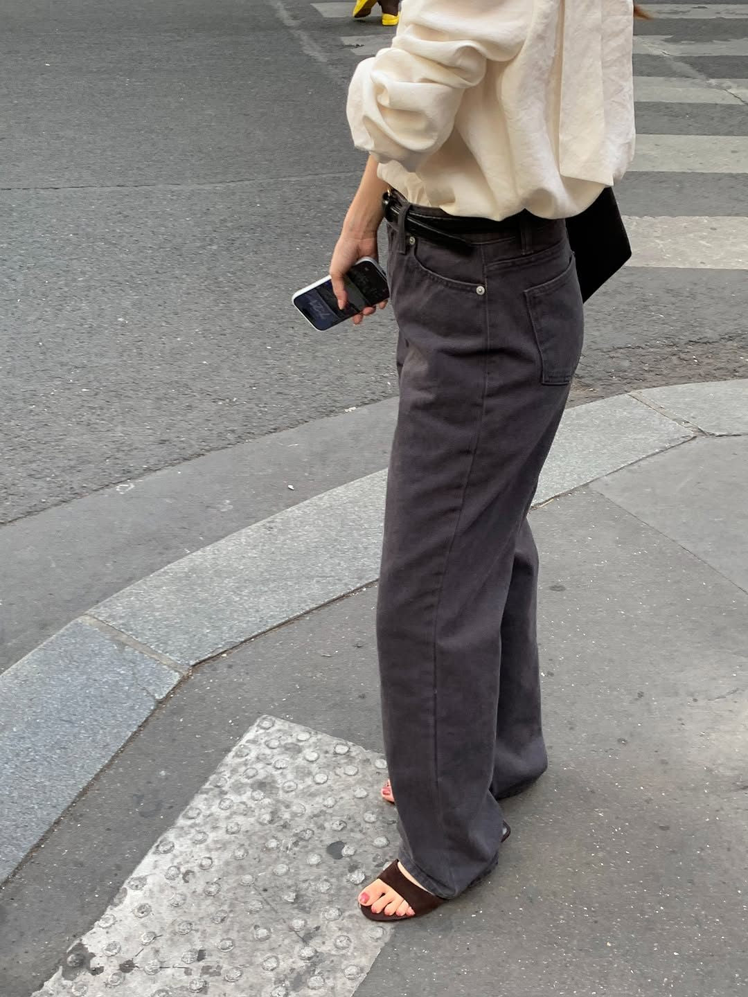 Marais vintage washing cotton pants-3col