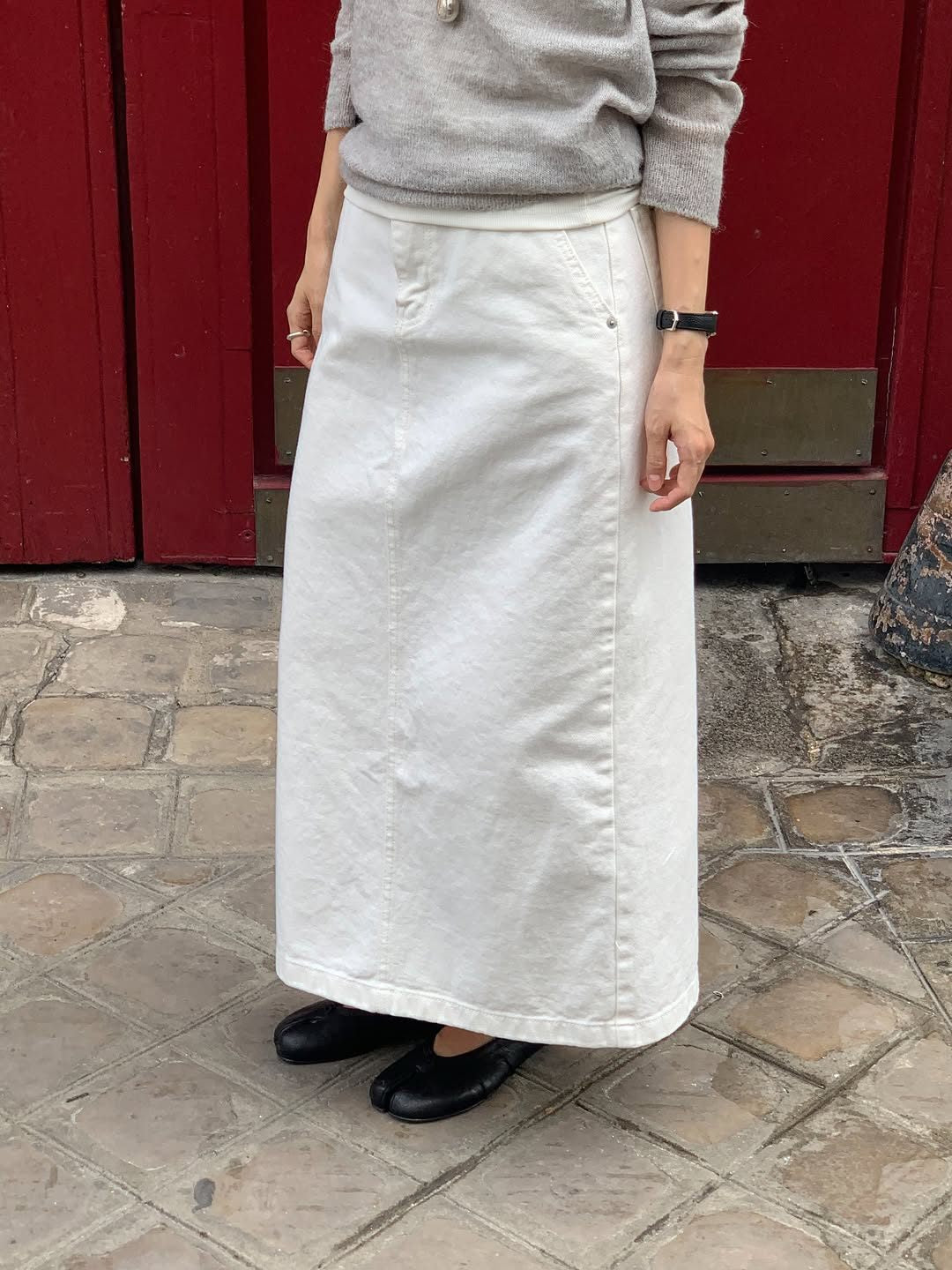 Marie vintage A-line skirt-2col