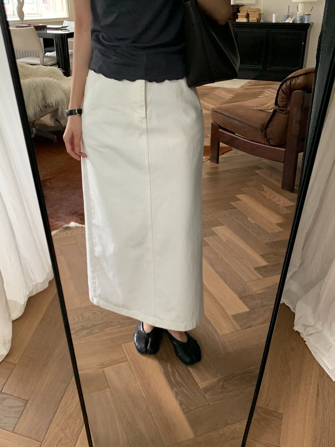 Marie vintage A-line skirt-2col