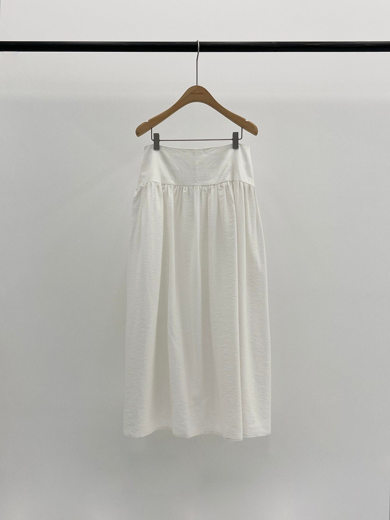 Bern volume shirring long skirt