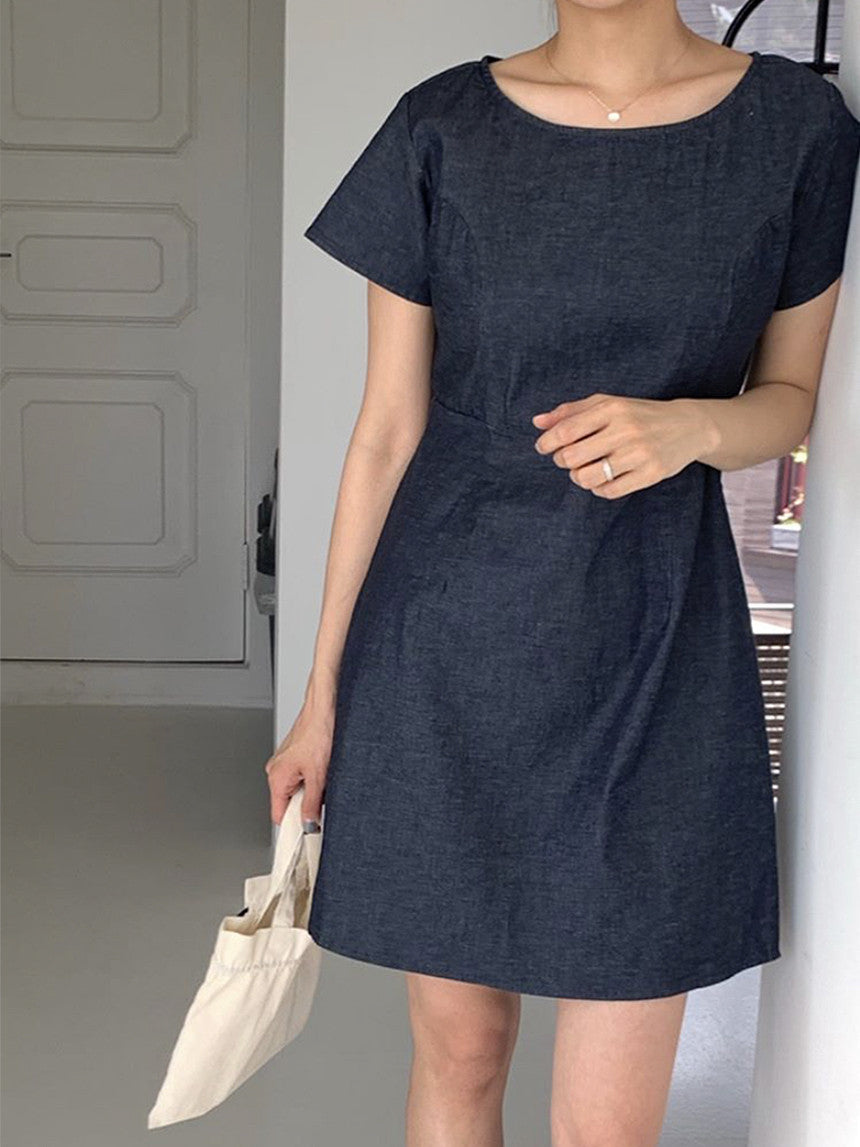 Deondo denim long&mini onepiece