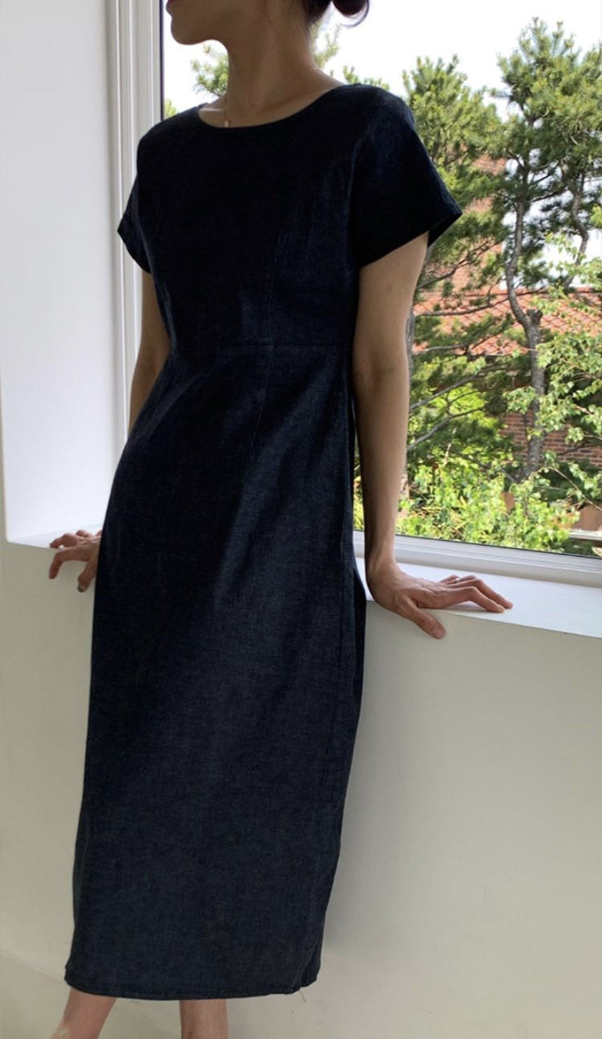 Deondo denim long&mini onepiece
