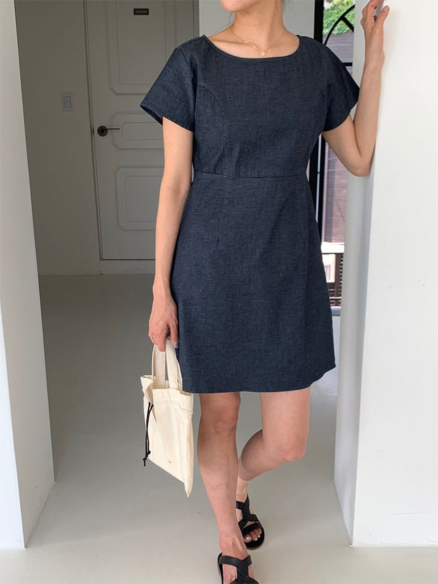 Deondo denim long&mini onepiece