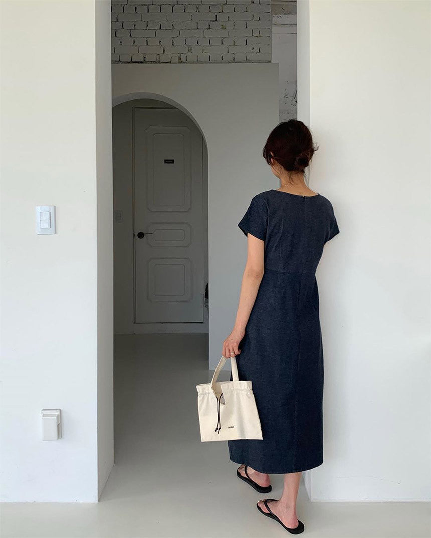 Deondo denim long&mini onepiece