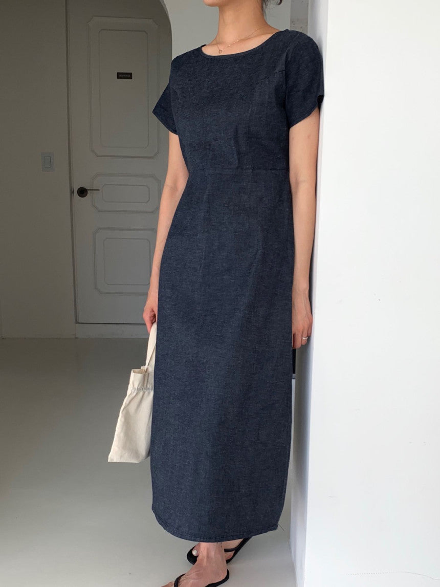 Deondo denim long&mini onepiece