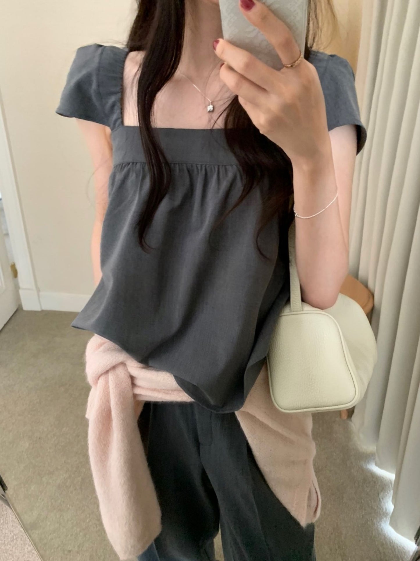 Formal Wing Blouse-2col