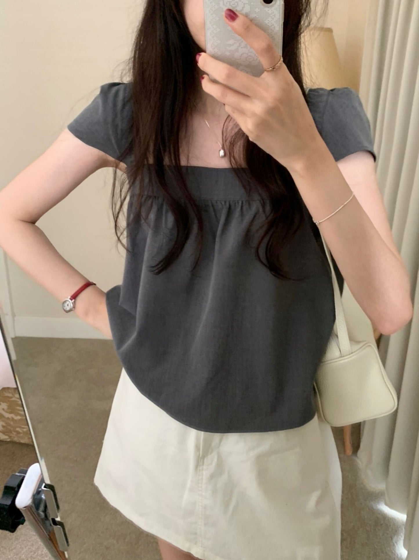 Formal Wing Blouse-2col