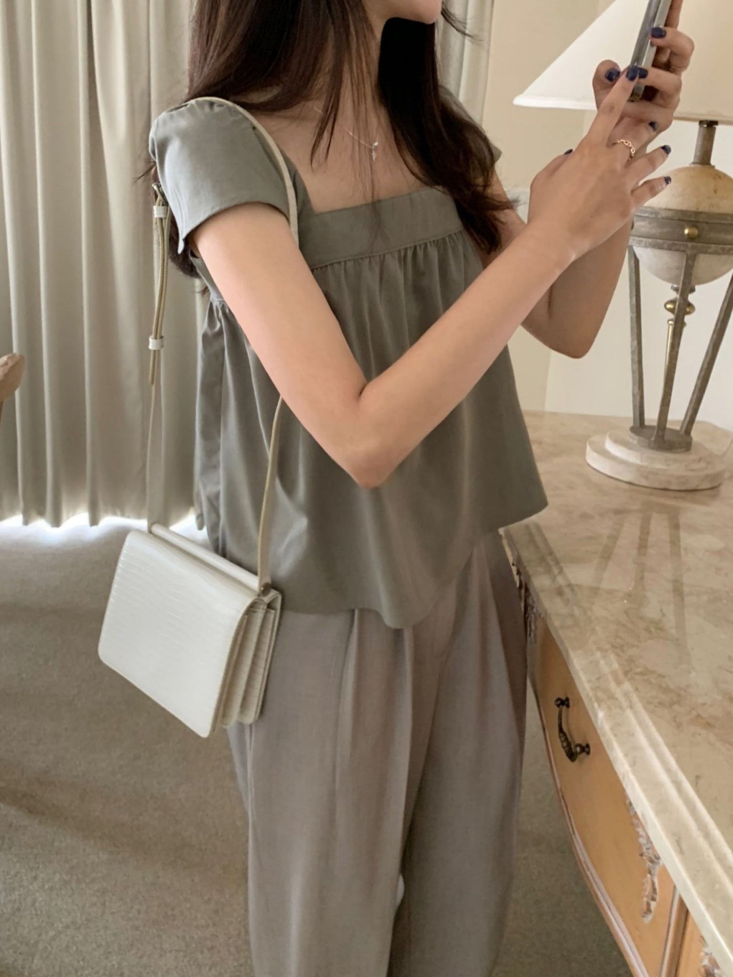Formal Wing Blouse-2col
