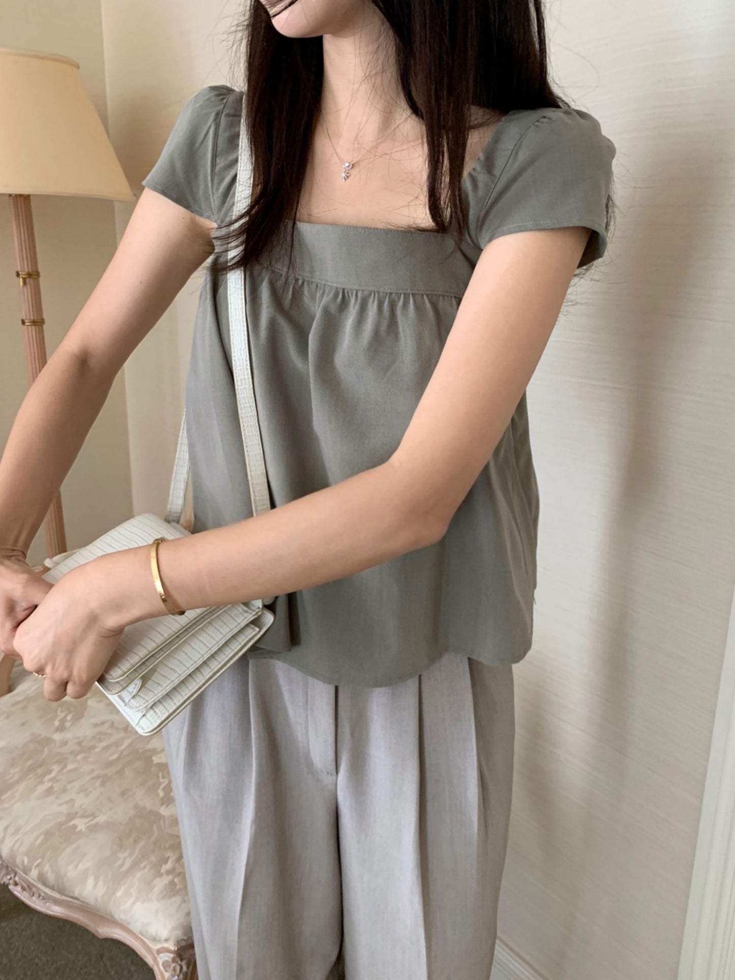 Formal Wing Blouse-2col